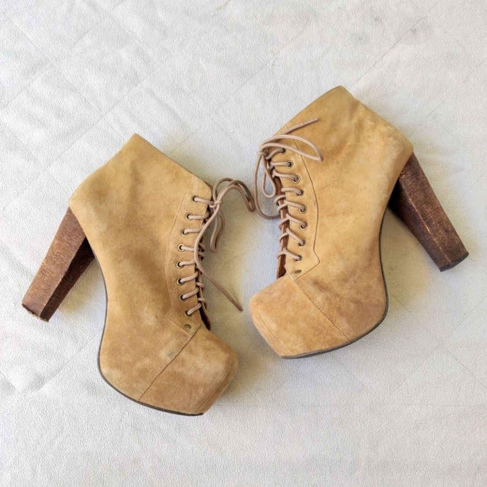 Jeffrey Campbell Suede Platform Booties